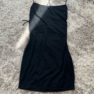 PrettyLittleThing Black Spaghetti Strap Mini Dress